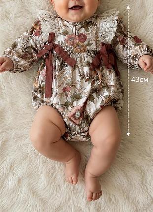 Дитячий боді новий, льон та конопля, на 6міс~, новий