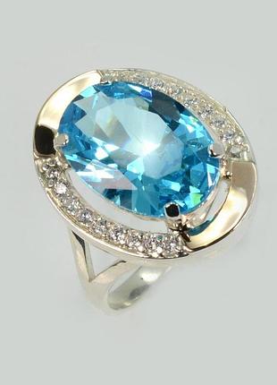 Серебряная кольца со вставками из золота