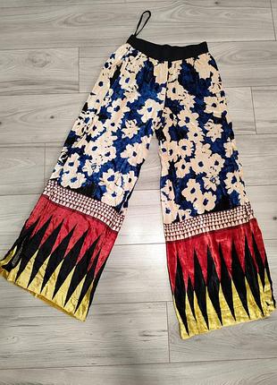 Бархатные брюки палаццо bl^nk london (anthropologie), размер s_м