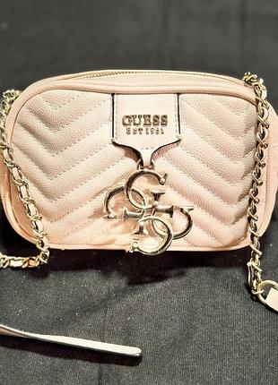 Оригінальна сумка guess світло-рожевого кольору