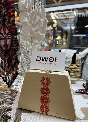 Комплект прикрас жіночий dwoe, гердан та браслет з бісеру, етнічний стиль, червоно-чорний 7