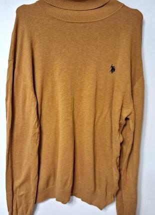 Гольф джемпер кофта с горлом под шею u.s. polo assn., размер 3xl - 4xl