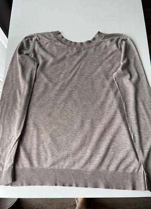 Джемпер лонгслів massimo dutti шовк вовна