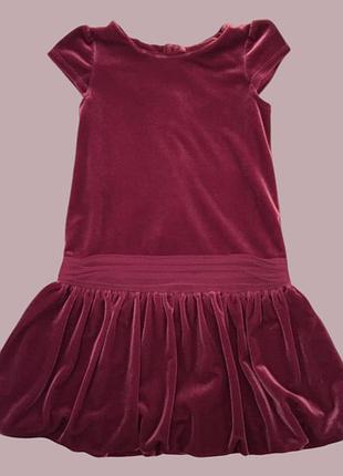 Marks &amp; spencer велюровое платье для девочки 4-5 лет, 110