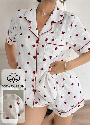 Жіноча бавовняна піжама
