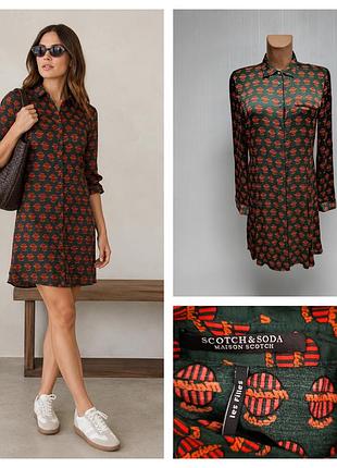 Maison scotch, сукня сорочка від люксового бренду , розмір l