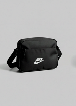 Борсетка черная nike, сумка через плечо спорт найк