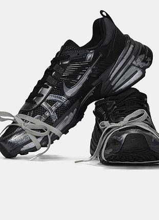 Nike runntek v2k black silver custom