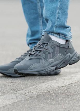 Кросівки adidas ozweego чоловічі no brend сірий (adi ozweego grey (42 (27 см))