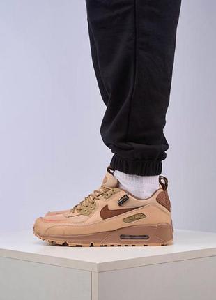 Кроссовки nike air max 90 сordura surplus no brand унисекс коричневый 37,5 (24 см) (b838-5 brown)