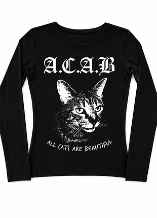 Acab светр із кошеням чорний