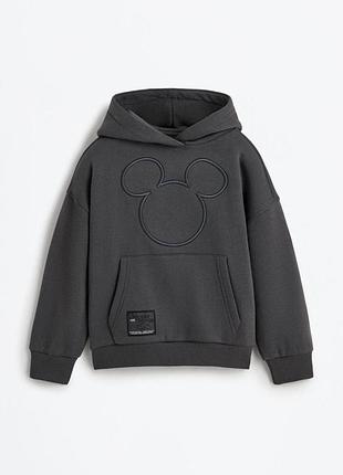 Детское теплое худи для девочки lefties 128 см антрацит (26071301c)