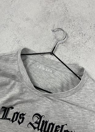 Світло сірий лонгслів primark los angeles 7