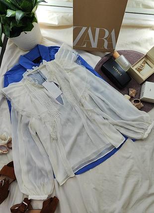 Оригінальна шифонова блуза з нової колекції zara new original.