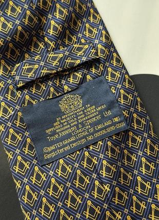 Масонська (masonic) краватка united grand lodge of england toye, kenning & spencer ltd 2003 3
