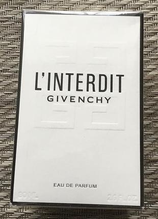 Парфумована вода l’interdit 80 мл givenchy