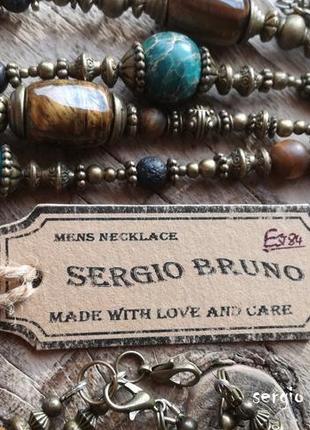 Sergio bruno mens necklace (италия)ручная работа5 фото