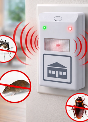 Електромагнітний відлякувач riddex plus тарганів, гризунів, комах pest repelling aid