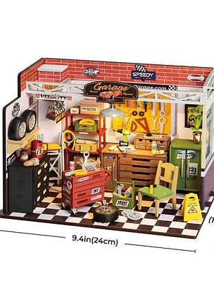 Конструктор 3d мини-домик robotime rolife garage workshop dg165 7