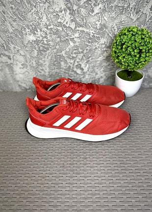 Adidas runfalcon кроссовки 46 размер беговые красные