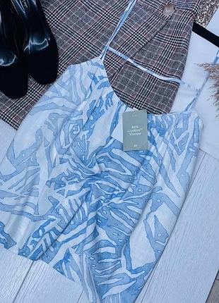 Літній топ h&m m прямий топ з льону лляний топ на тонких бретелях