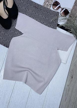 Літній топ h&m xl в’язаний топ бежевий облягаючий топ великого розміру