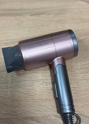 Фен дорожный для волос grunhelm ghd-573 1300 вт розовый