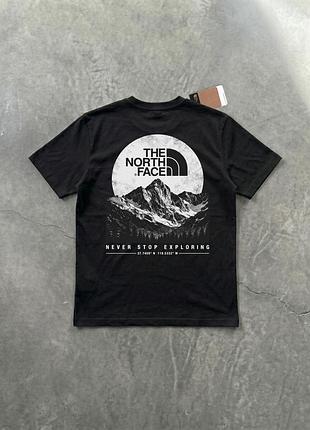 Футболка мужская the north face с принтом на спине горы летняя s-xxl