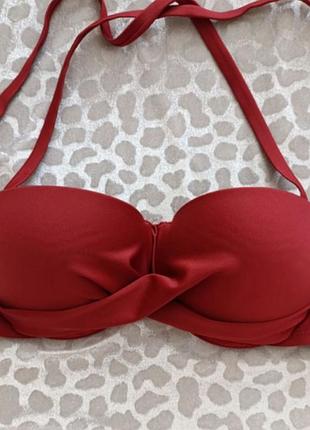 Бюстгальтер/верх купальника hunkemoller 80-85d,бордо