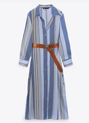 Сатинова сукня сорочка zara