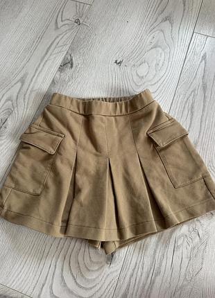 Юбка шорти zara на дівчинку 9 років