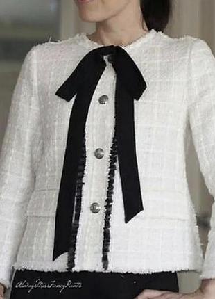 Піджак таідовий з бантом zara