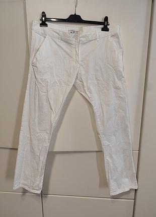 Белые хлопковые брюки чинос blue motion, размер 44 (l/xl)