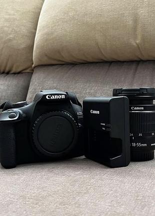 Фотоапарат canon eos 2000d + обʼєктив 18-55мм