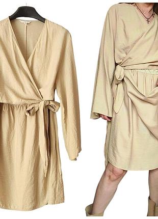 Платье из вискозы h&amp;m с рукавами-кимоно
