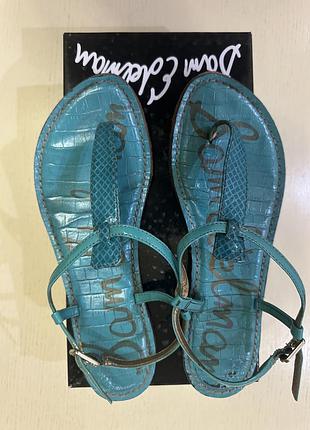 Сандалі sam edelman gigi 39 розмір 25,5 см голубо-бірюзового кольру