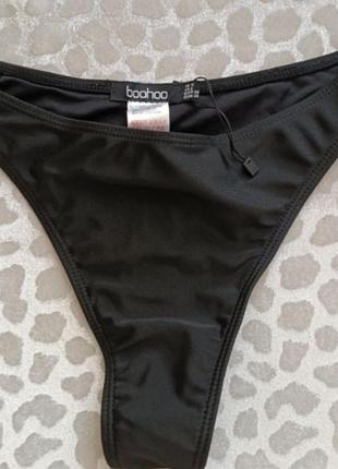 Плавки стринги/низ купальника boohoo s. новые черные