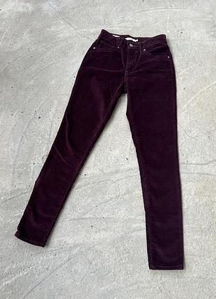 Вельветові levi’s premium 721 high rise skinny