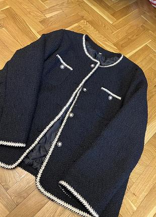 Теплий жакет піджак chanel стиль