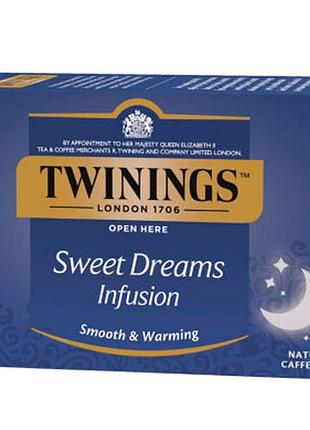 Чай twinings травяной с ромашкой, липой, апельсином и медом sweet dreams 20 пакетиков