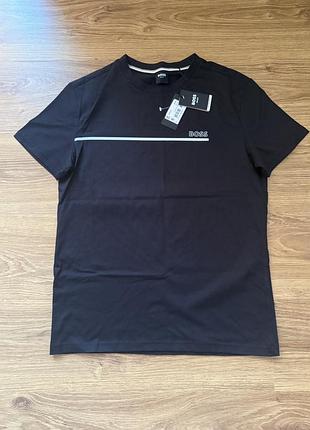 Футболка boss beach storm tee black xs | нова, оригінал hugo boss
