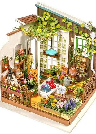 Конструктор 3d мини-домик robotime rolife miller's flower house dg108