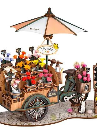 Конструктор 3d мини-дом robotime rolife blossom cart tgs03