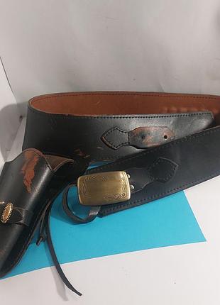 Пояс,ремень,  кобура,  ковбойский,  америка,  американский,  made in usa, кожа  , кожаный
