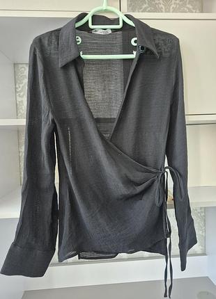 Блуза женская на запах, zara
