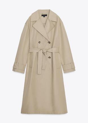Базовый тренч от бренда zara