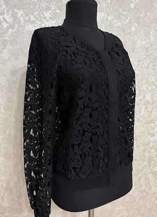 Ажурний кардиган h&m чорного кольору