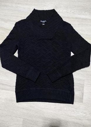Мужской чёрный брендовый свитер armani exchange , размер s .