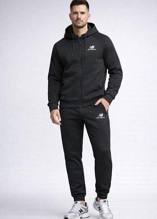 Чоловічий весняний спортивний костюм new balance. колір чорний.