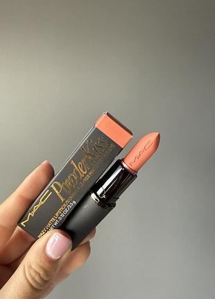 Матовая помада mac powder kiss lipstick 314 mull it over (новая, оригинал)